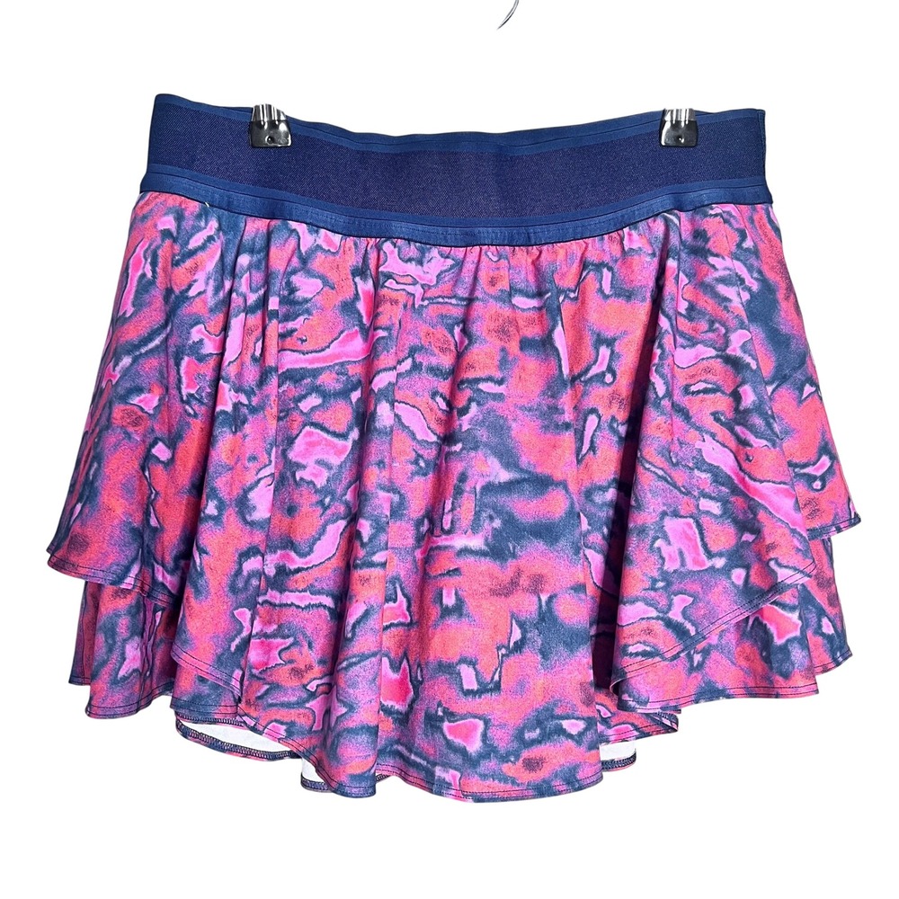 Lululemon Court Rival High Rise Skirt Size 10 Chroma Clash Multi / Mineral Blue - Picture 5 of 9